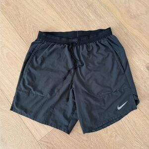 Nike Men’s Black Athletic Running Shorts with Reflective Swoosh